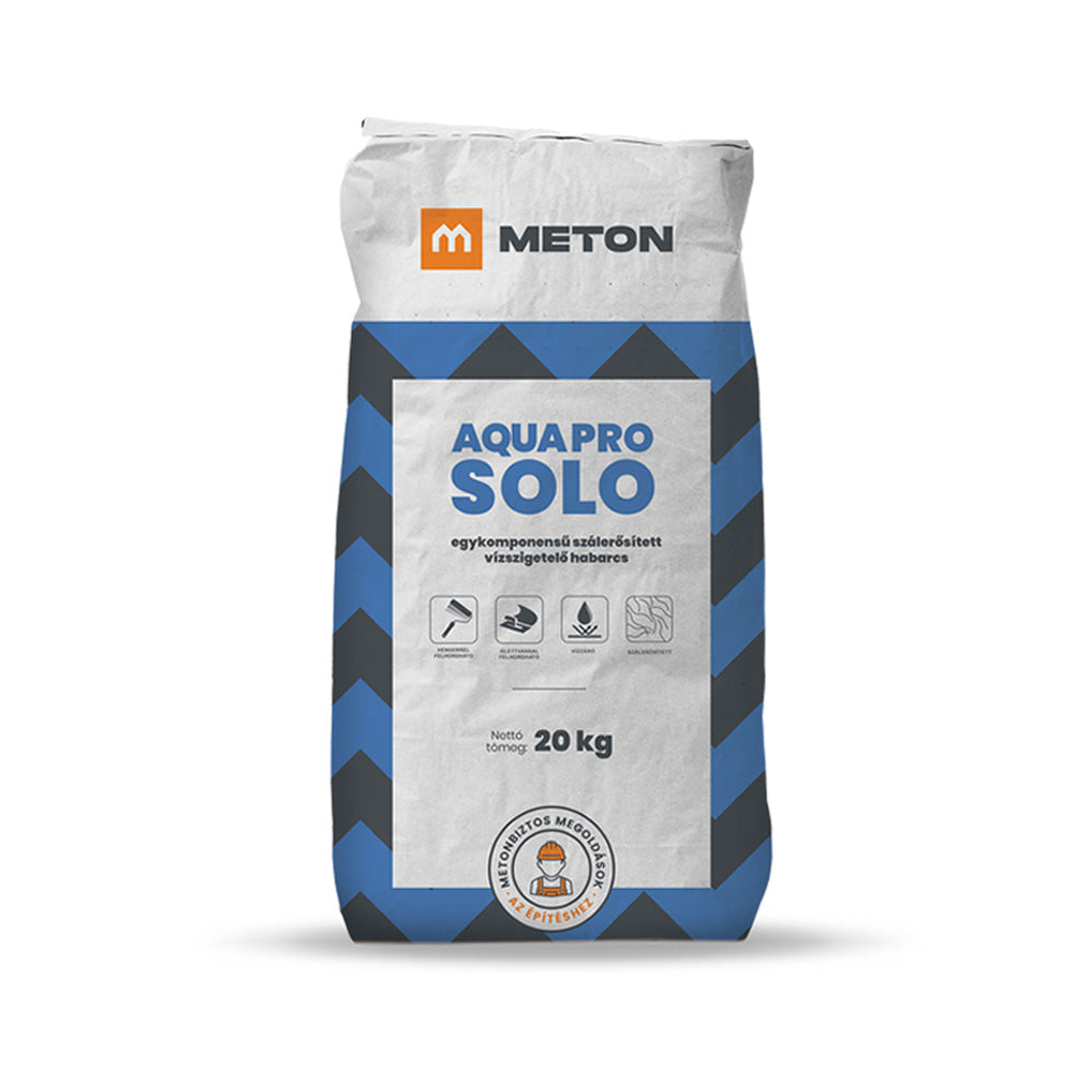 AQUA PRO SOLO egykomponensű szálerősített vízszigetelő habarcs