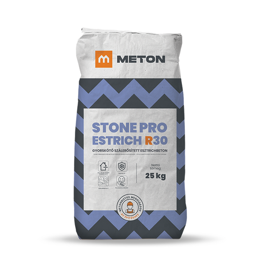 STONE PRO ESTRICH R30 gyorskötő, fagyálló, szálerősített estrich beton