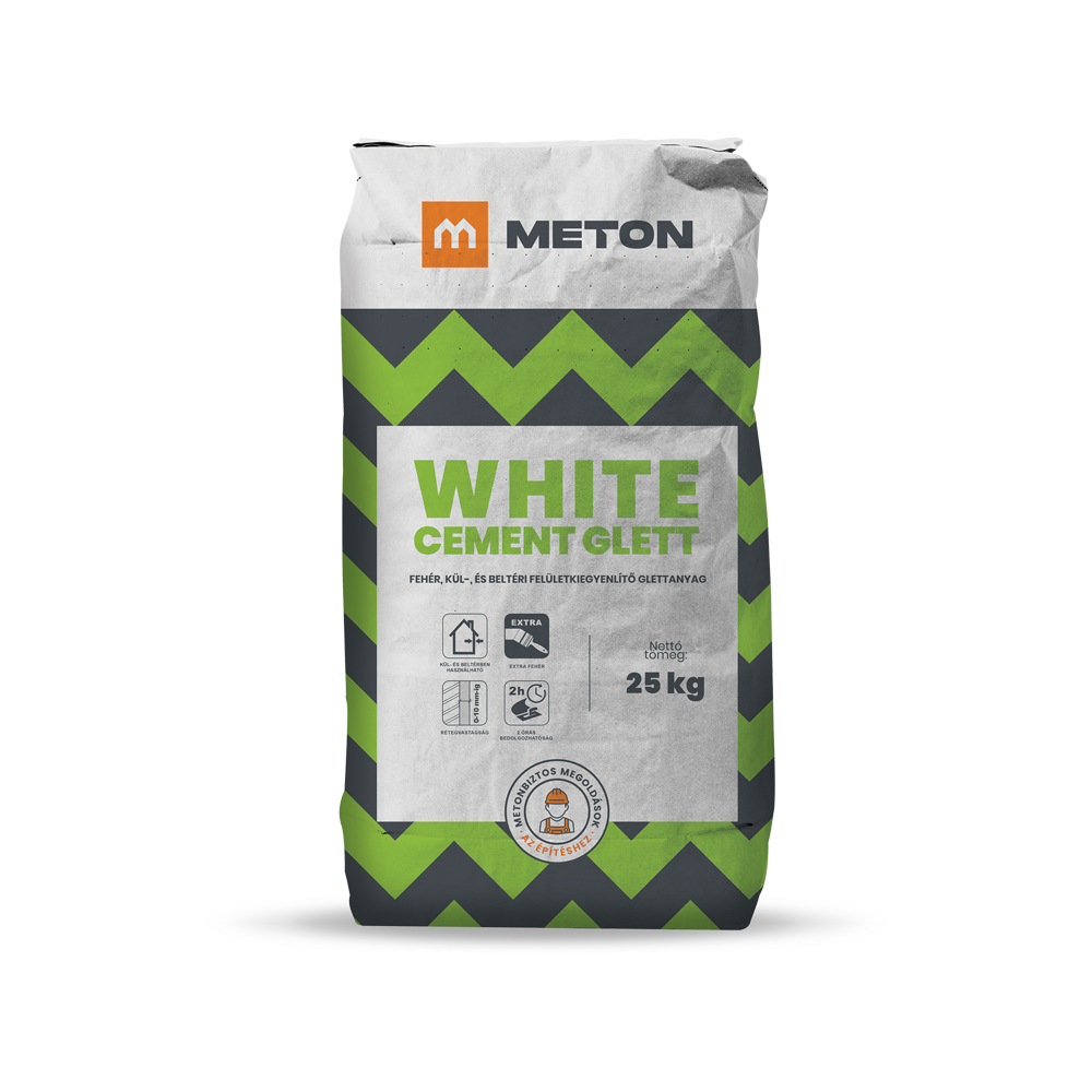 WHITE CEMENT GLETT kül, és beltéri felületkiegyenlítő glettanyag
